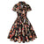 Rochie Neagră Pinup Vintage Plus Size 60s
