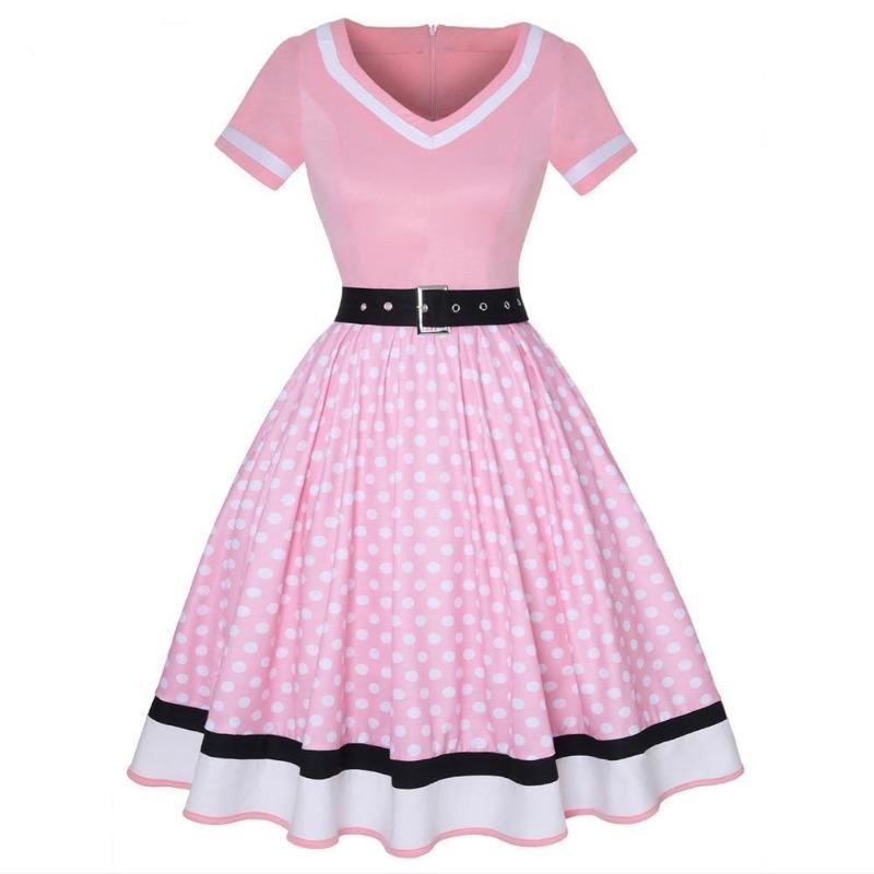 Rochie Anii 60 Roz