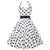 Rochie Vintage Alb-Negru