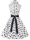 Rochie Vintage Alb-Negru