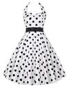 Rochie Vintage Alb-Negru