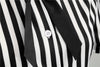 Rochie Vintage Retro Cu Dungi Negru