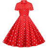 Rochie Roșie Vintage Retro