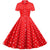 Rochie Roșie Vintage Retro