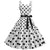Rochie Rockabilly Vintage Buline Albe