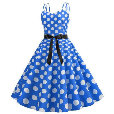 Rochie Rockabilly Vintage Buline Albastre