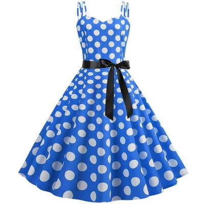 Rochie Rockabilly Vintage Buline Albastre