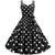 Rochie Rockabilly Vintage Negru Alb Buline