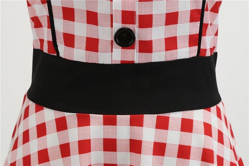 Rochie De Epocă Roșie Și Albă