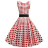 Rochie De Epocă Roșie Și Albă