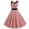 Rochie De Epocă Roșie Și Albă