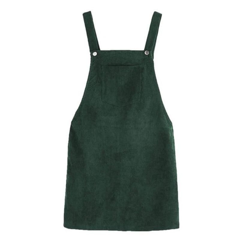 Rochie De Catifea Vintage Verde Pentru Adolescenti