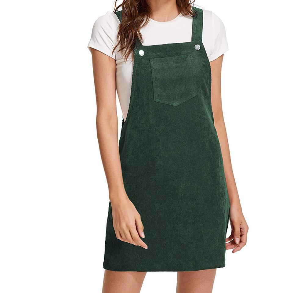 Rochie De Catifea Vintage Verde Pentru Adolescenti