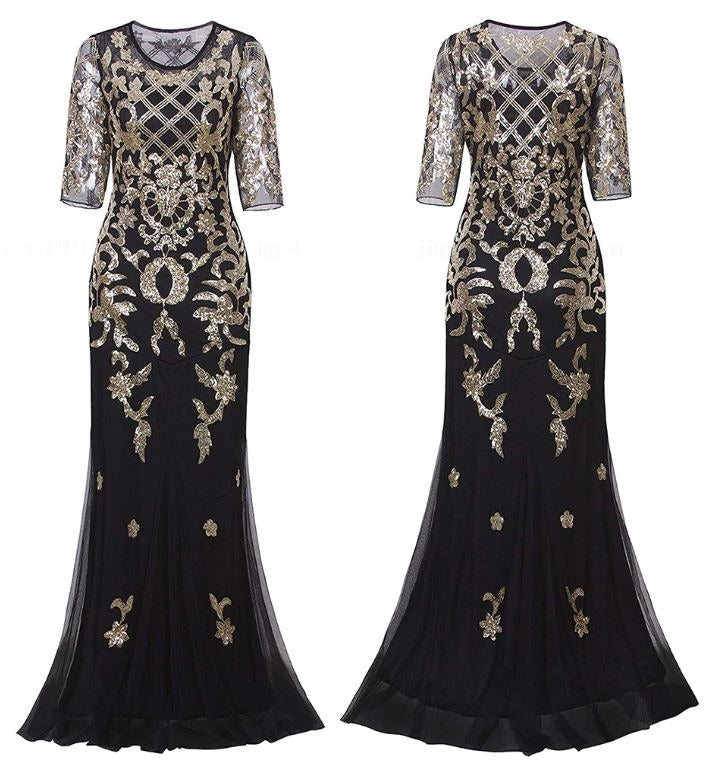 Rochie Anii 20 Plus Size Aur