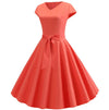 Rochie Pin Up Anii 50 Roz