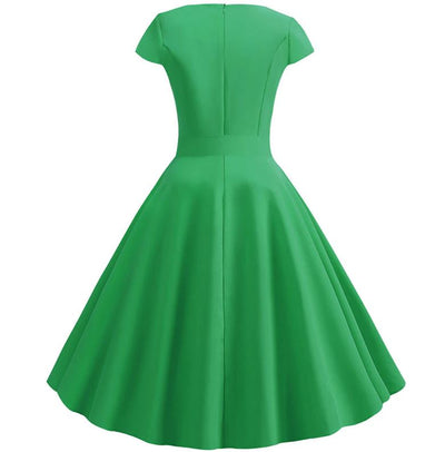 Rochie Verde Vintage Anilor 60