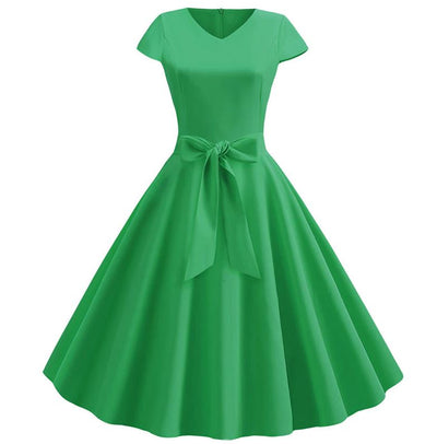 Rochie Verde Vintage Anilor 60