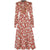 Rochie Florală Vintage Anilor 40 Roșie