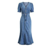 Rochie Vintage Anilor 40 Out-Fit Albastru