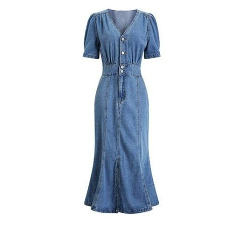 Rochie Vintage Anilor 40 Out-Fit Albastru