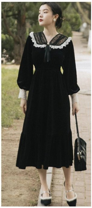 Rochie Vintage Anilor 40 Out-Fit Neagra
